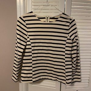 J Crew striped long sleeve shirt.